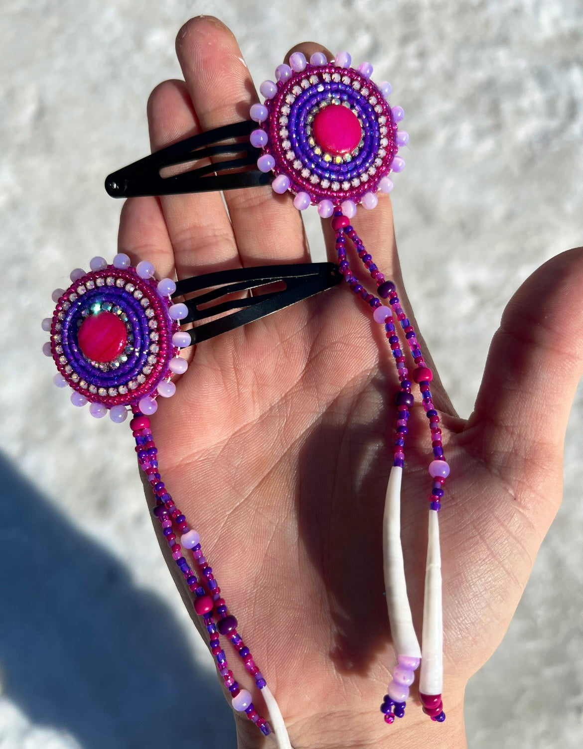 DENTALIUM & BEADSOUP HAIRCLIPS