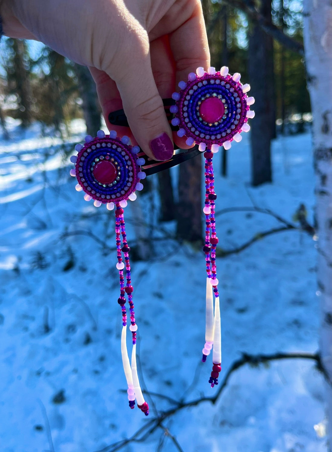 DENTALIUM & BEADSOUP HAIRCLIPS
