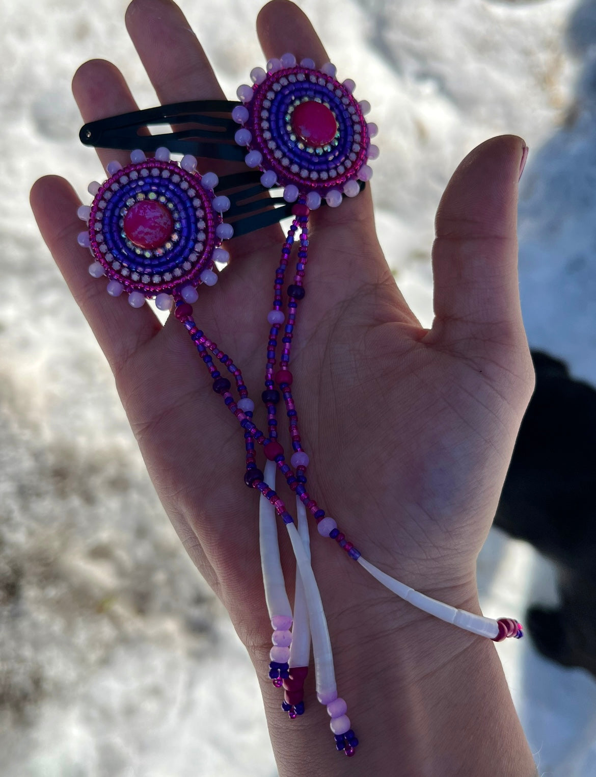 DENTALIUM & BEADSOUP HAIRCLIPS