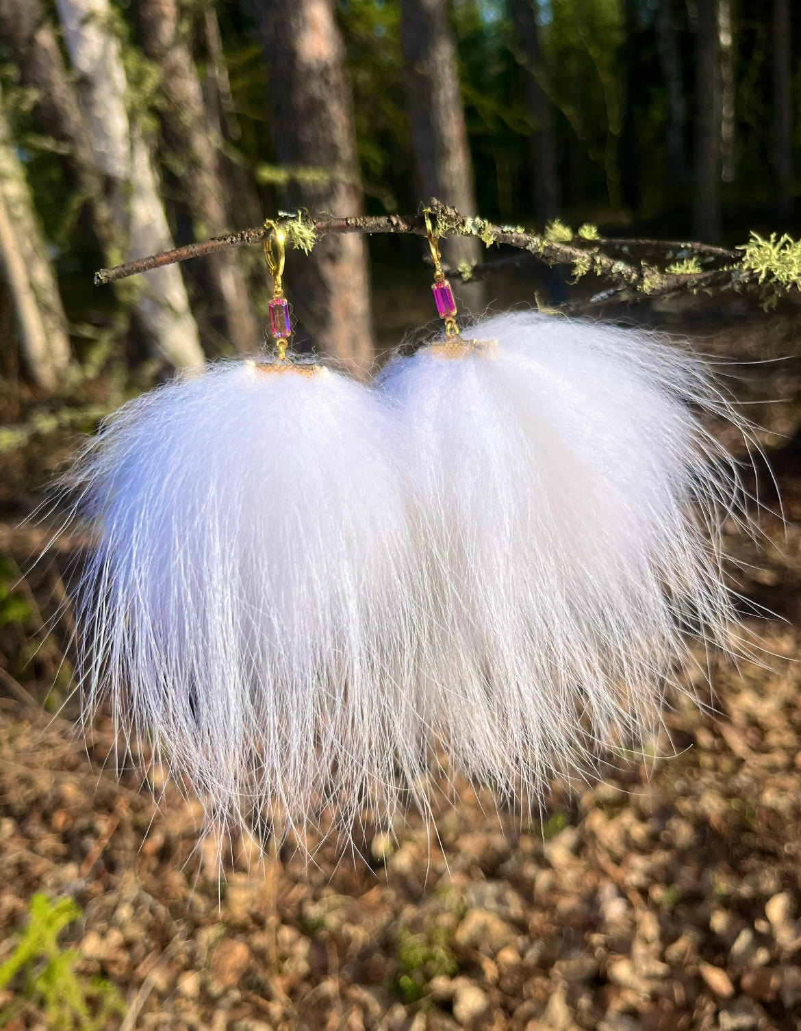 XL FOX FUR PUFFS
