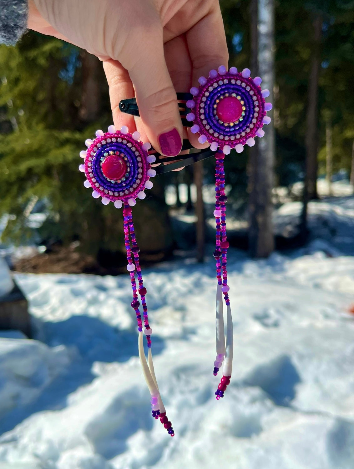 DENTALIUM & BEADSOUP HAIRCLIPS