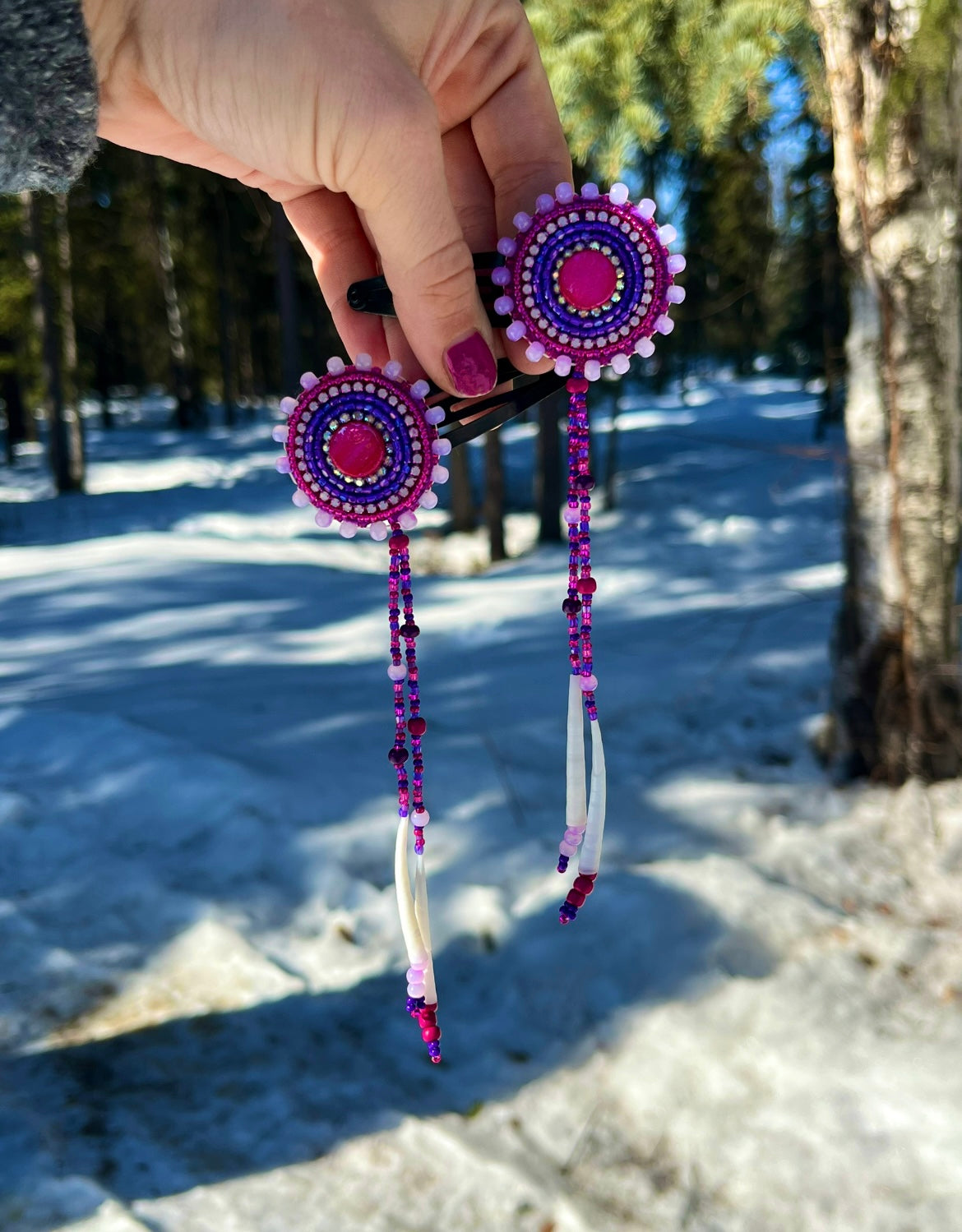 DENTALIUM & BEADSOUP HAIRCLIPS