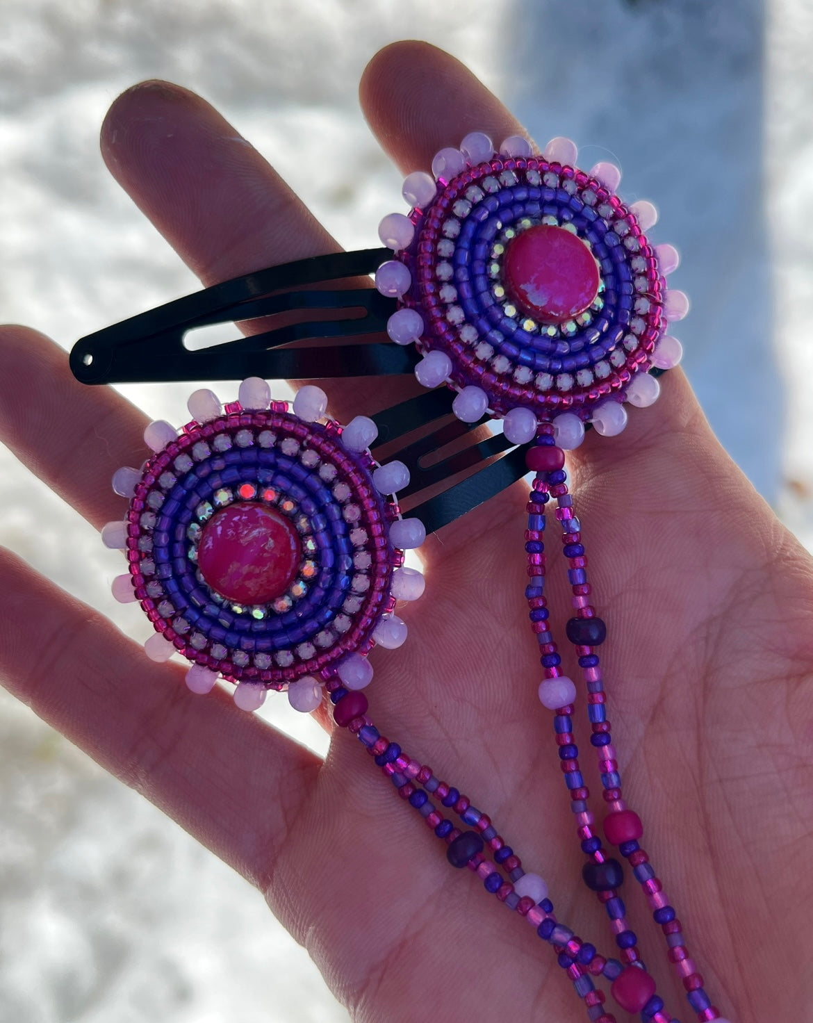 DENTALIUM & BEADSOUP HAIRCLIPS