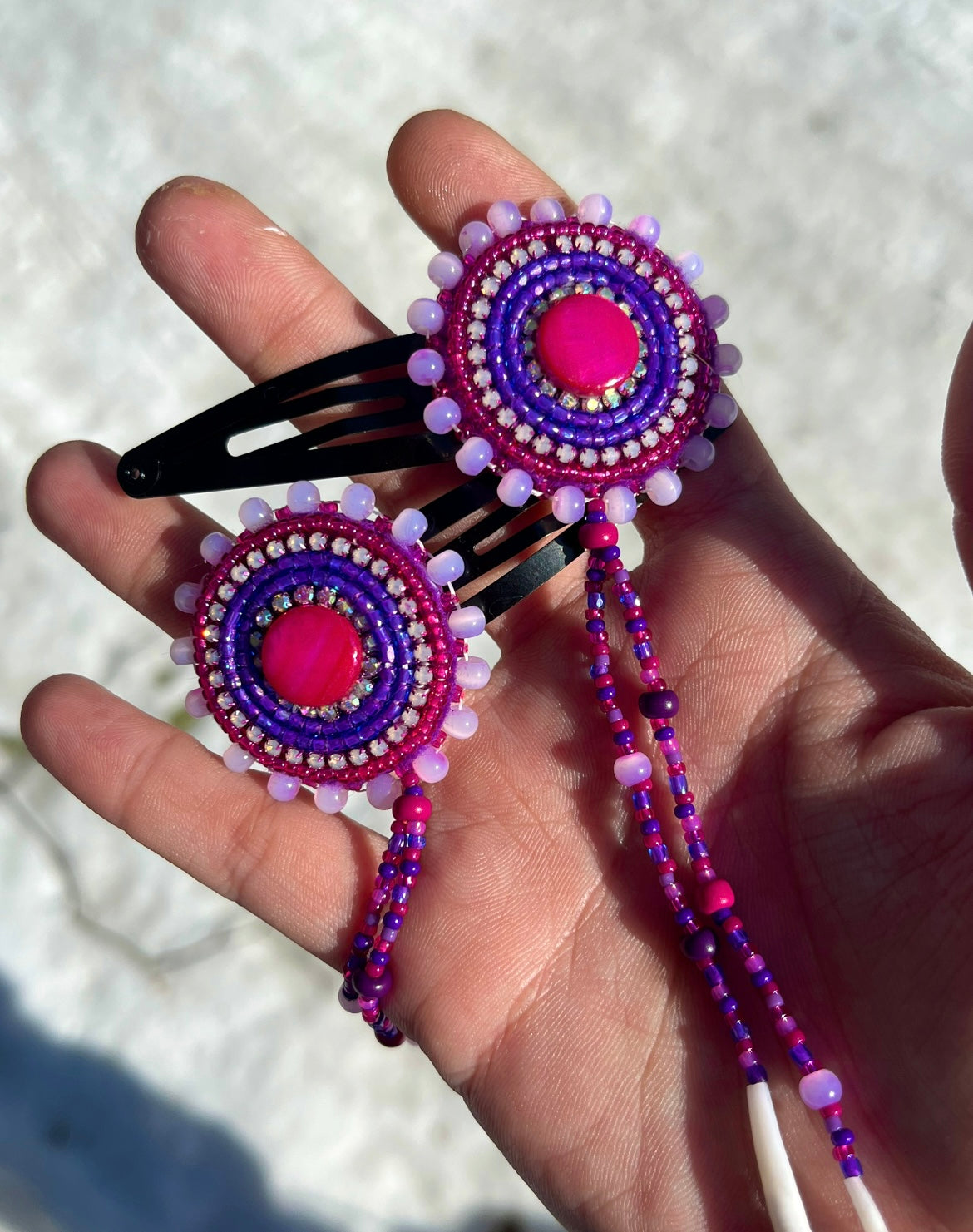 DENTALIUM & BEADSOUP HAIRCLIPS