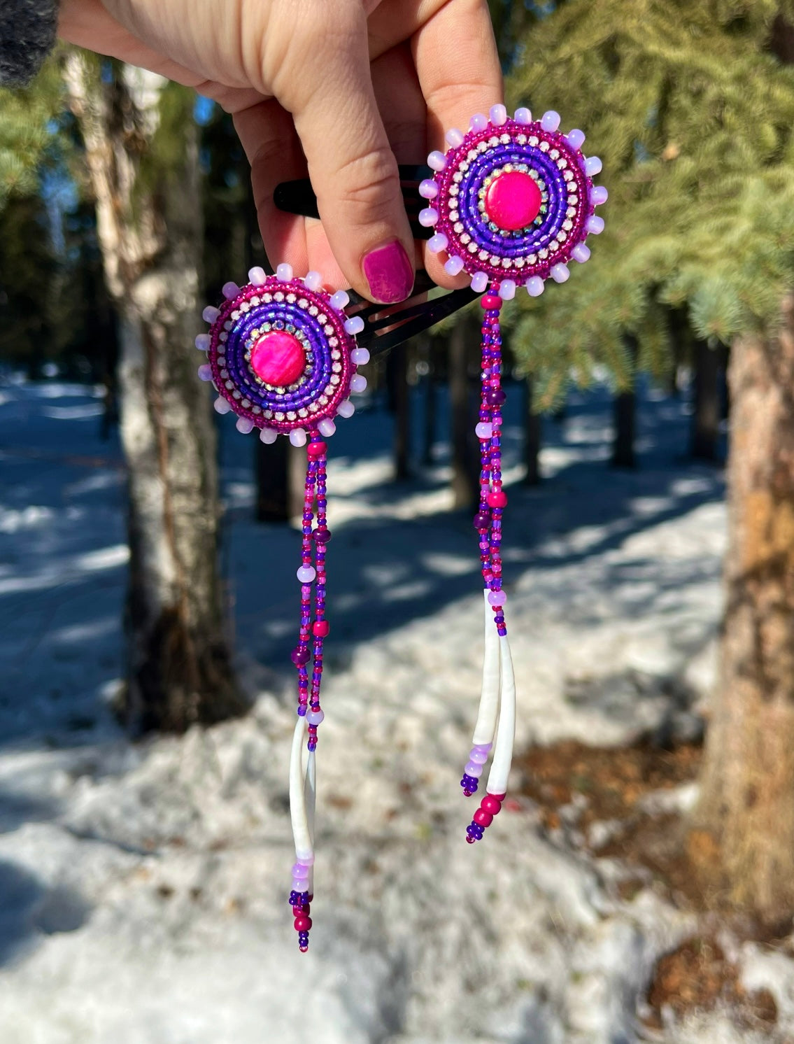 DENTALIUM & BEADSOUP HAIRCLIPS