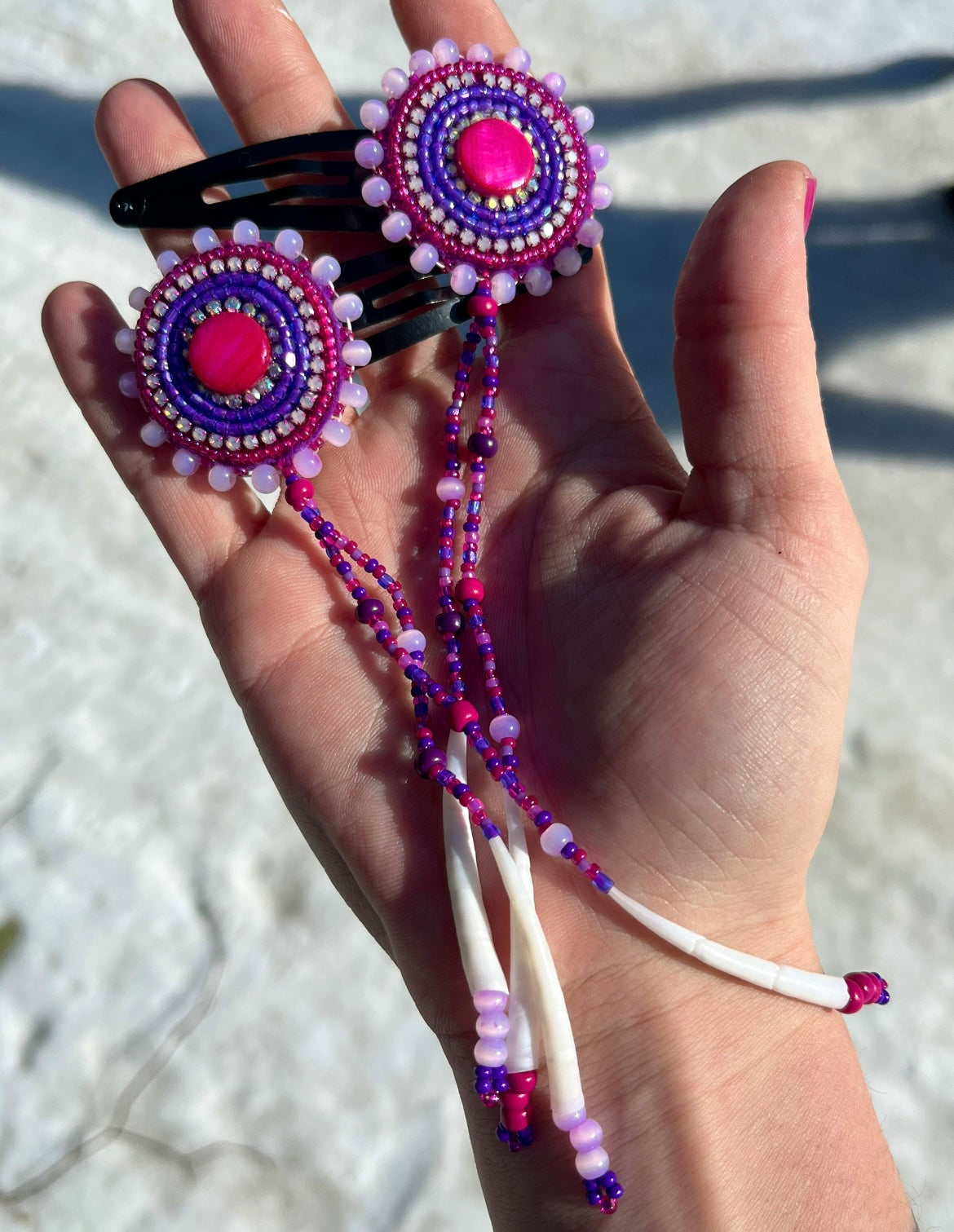 DENTALIUM & BEADSOUP HAIRCLIPS