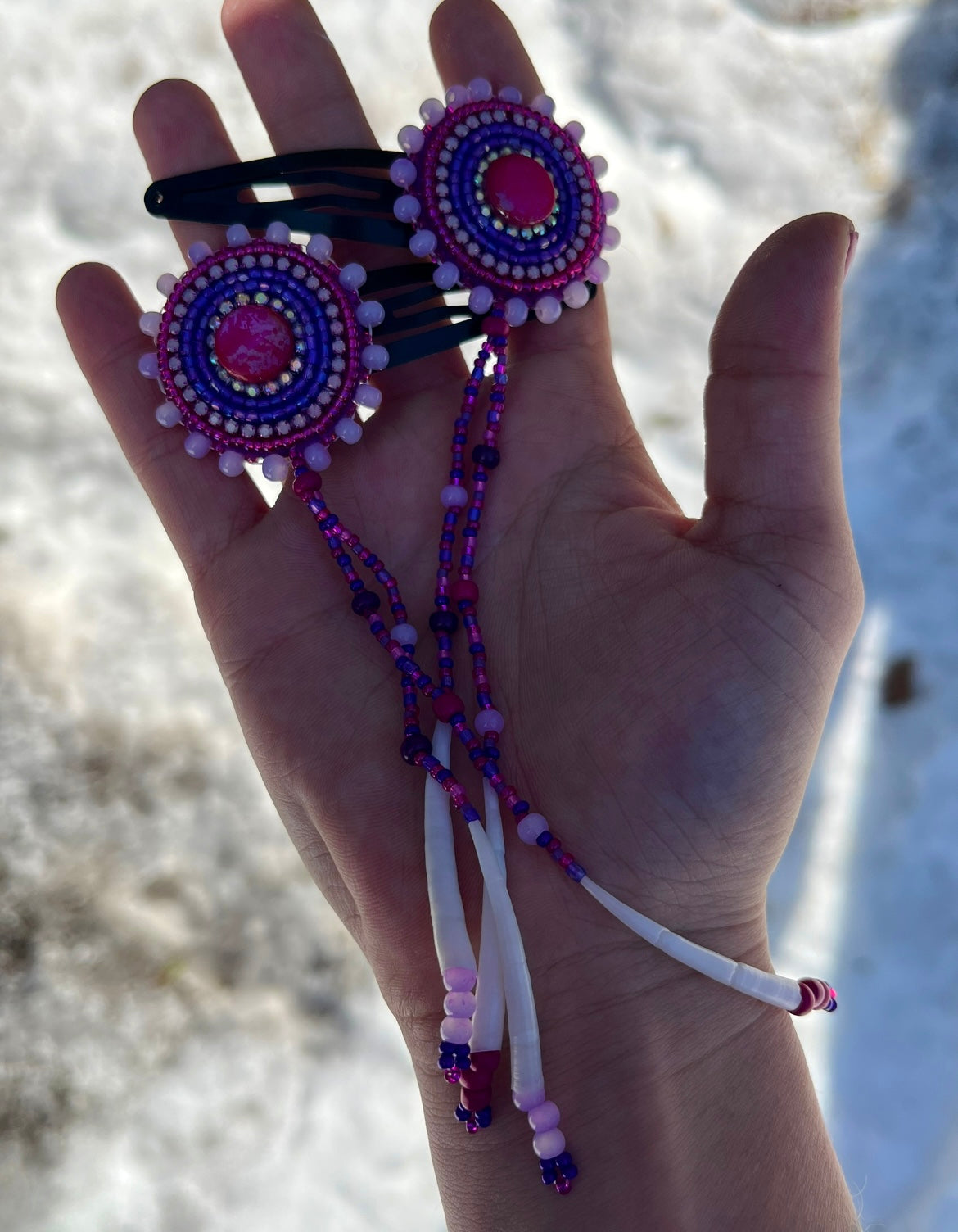 DENTALIUM & BEADSOUP HAIRCLIPS