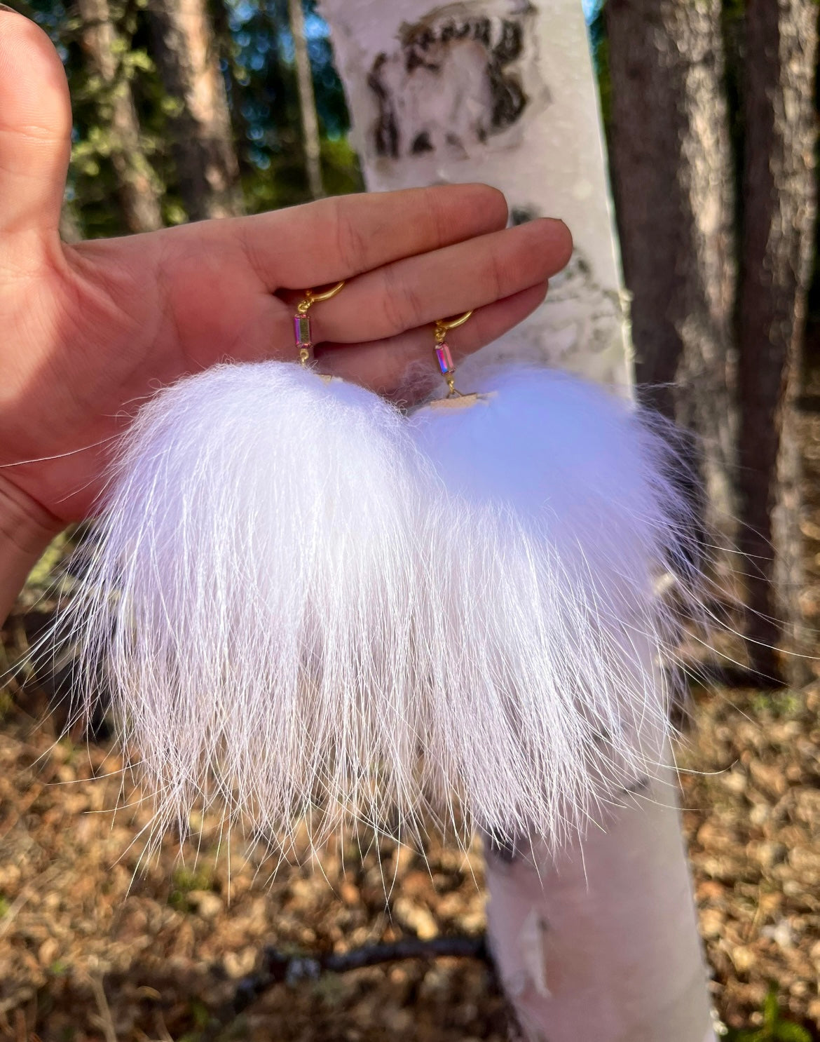 XL FOX FUR PUFFS