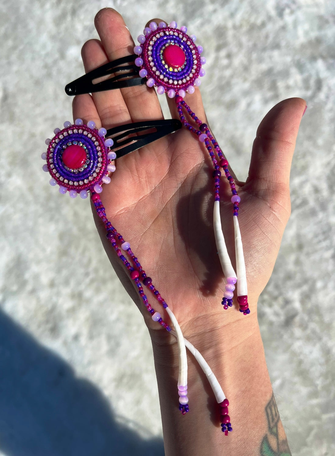 DENTALIUM & BEADSOUP HAIRCLIPS