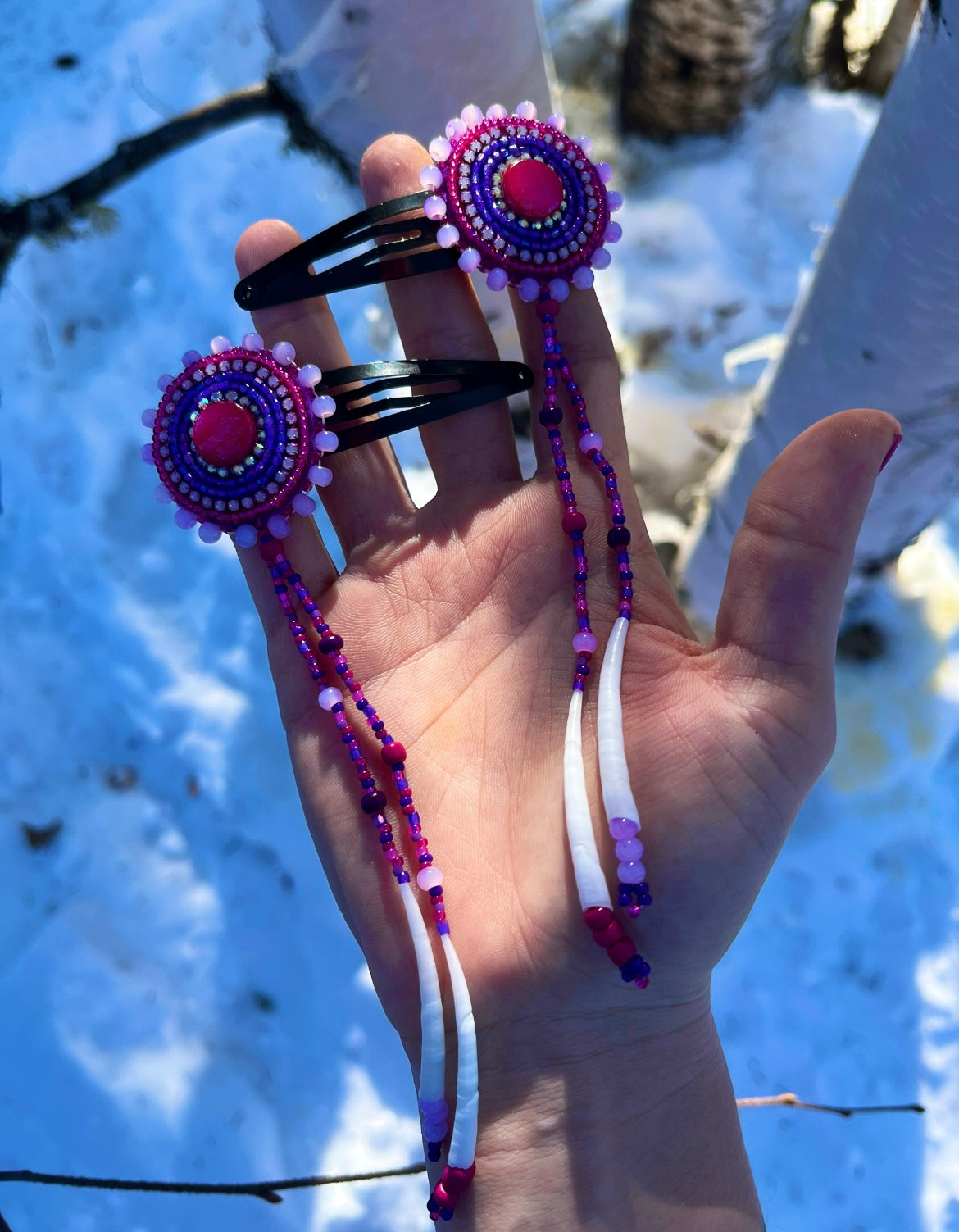 DENTALIUM & BEADSOUP HAIRCLIPS