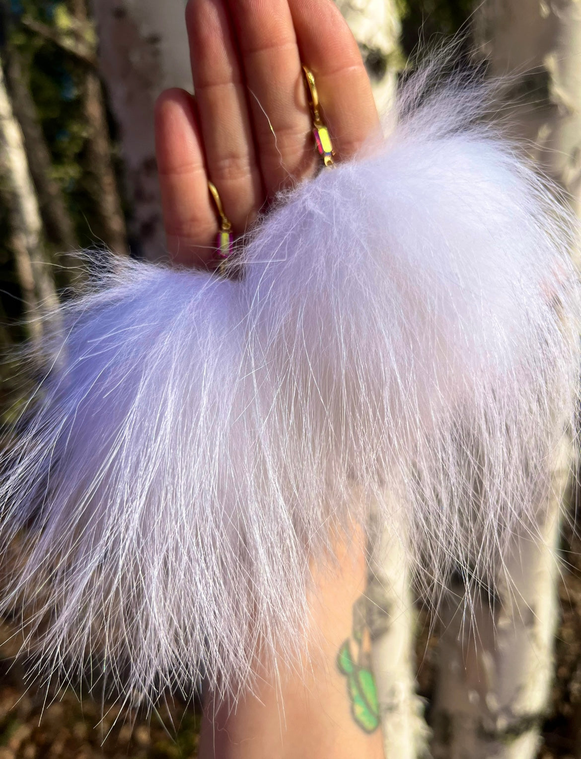 XL FOX FUR PUFFS