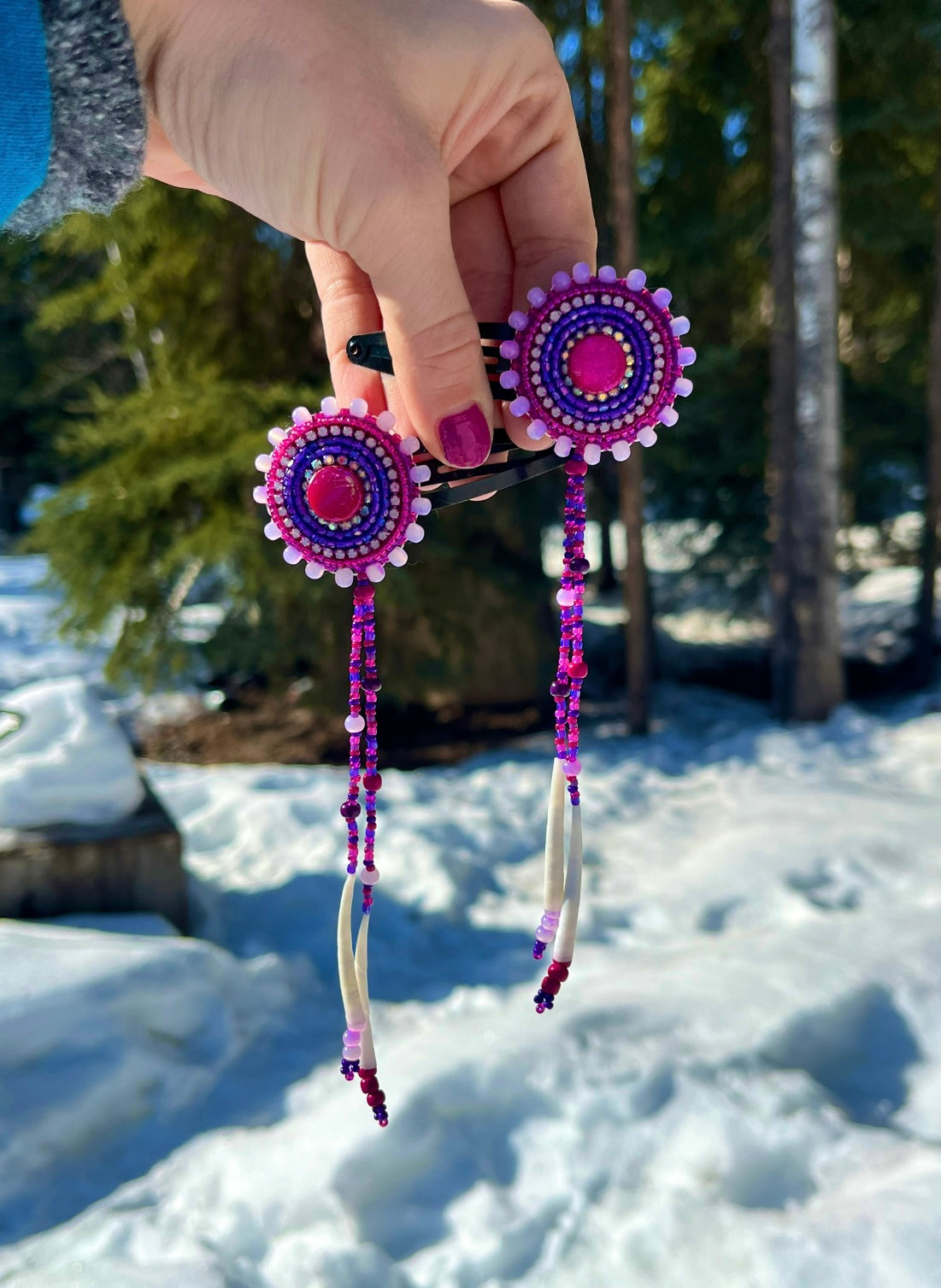 DENTALIUM & BEADSOUP HAIRCLIPS