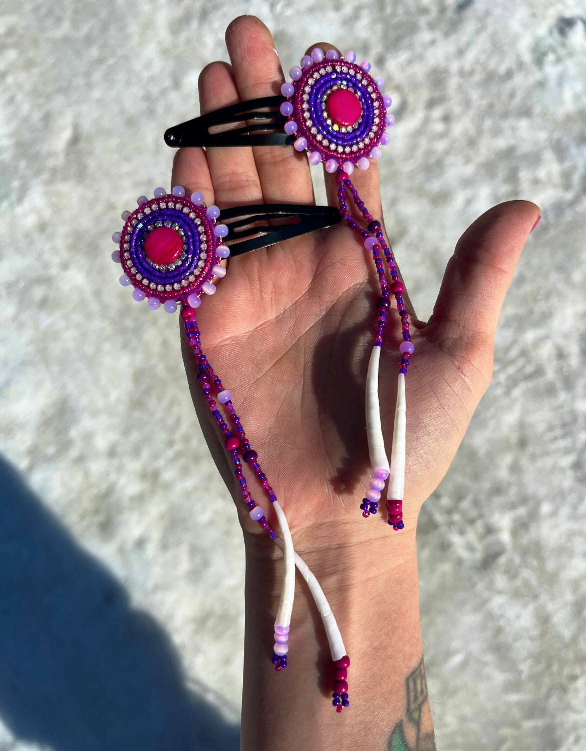 DENTALIUM & BEADSOUP HAIRCLIPS