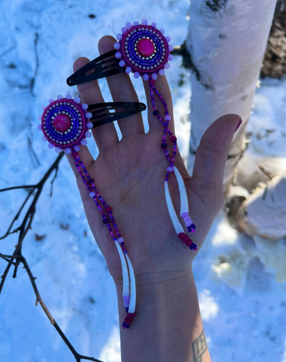 DENTALIUM & BEADSOUP HAIRCLIPS