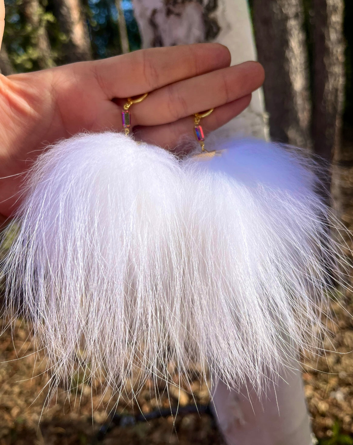 XL FOX FUR PUFFS