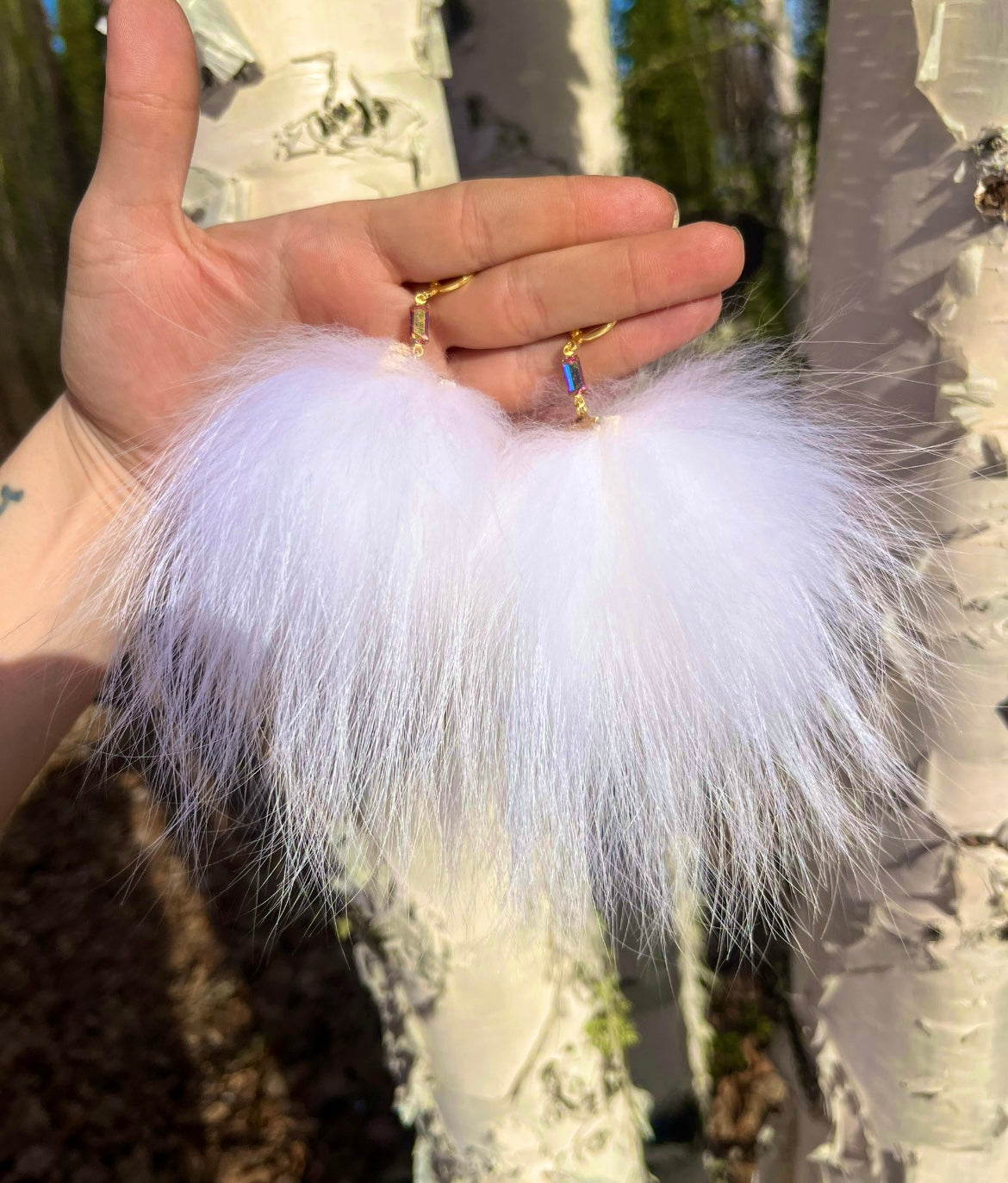 XL FOX FUR PUFFS
