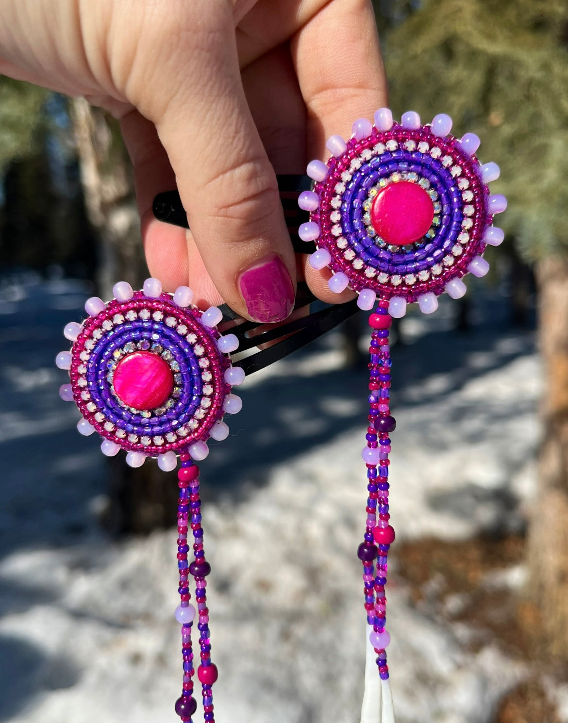 DENTALIUM & BEADSOUP HAIRCLIPS