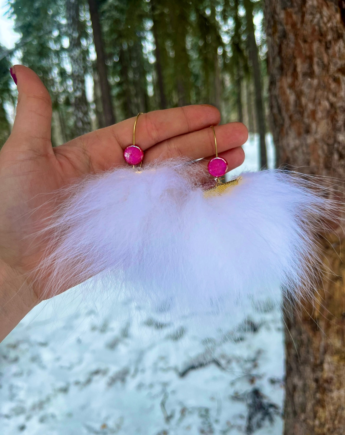FOX FUR PUFFS [MEDIUM]