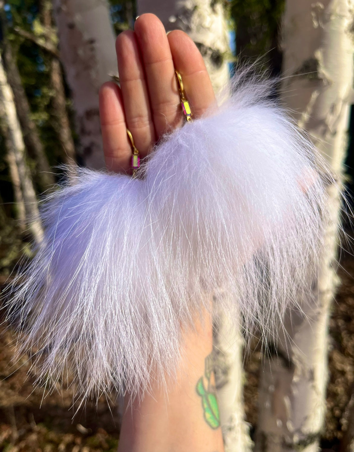 XL FOX FUR PUFFS
