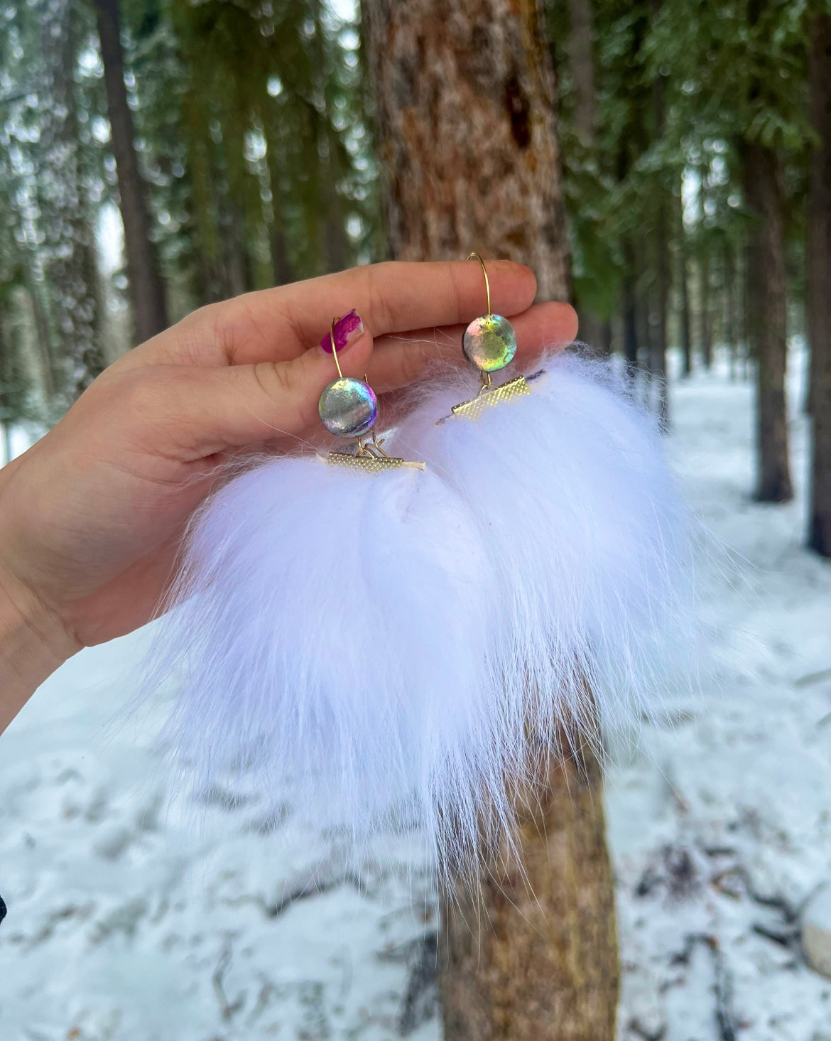 FOX FUR PUFFS [LARGE]