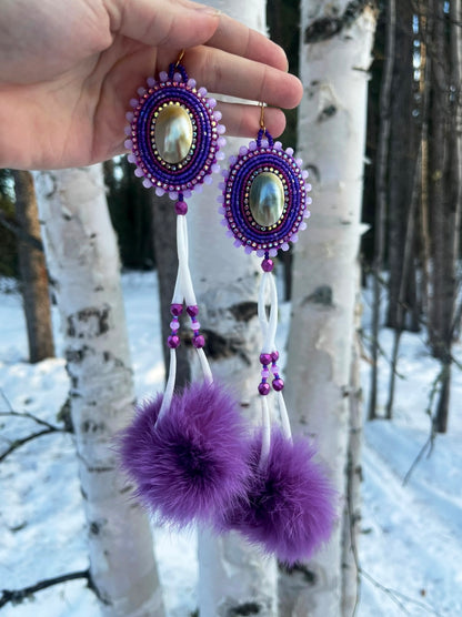 SHELL, DENTALIUM & PURPLE RABBIT FUR STATEMENTS