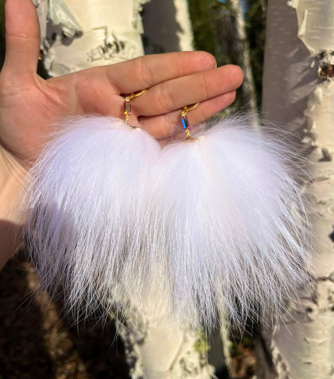 XL FOX FUR PUFFS