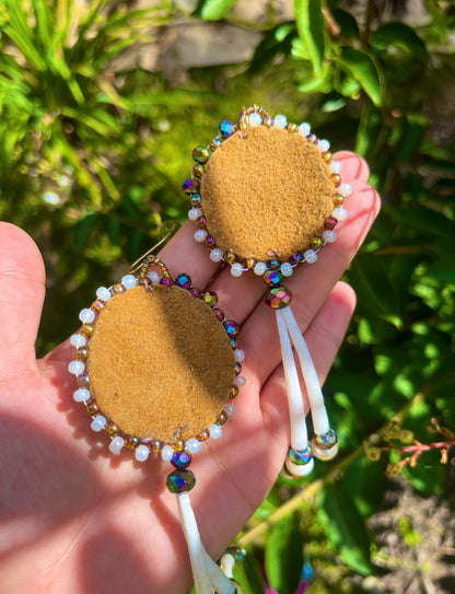 CARIBOU ANTLER SLICES + DENTALIUM