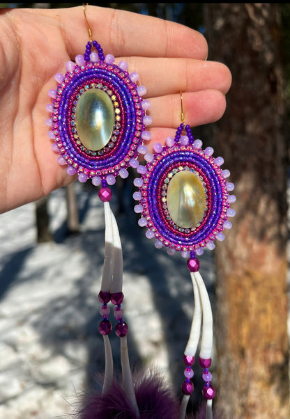SHELL, DENTALIUM & PURPLE RABBIT FUR STATEMENTS