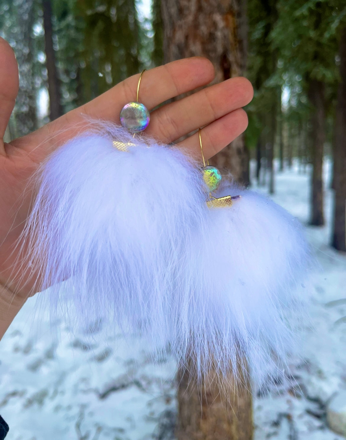 FOX FUR PUFFS [LARGE]