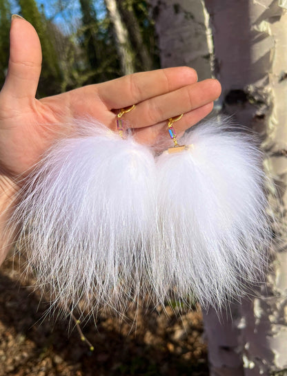 XL FOX FUR PUFFS