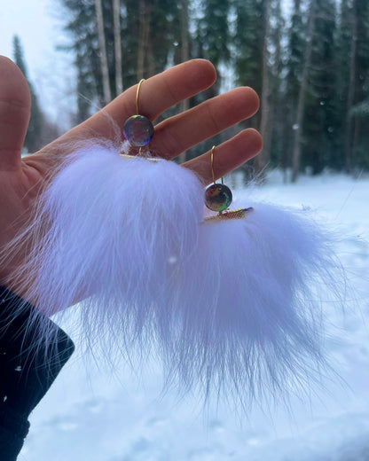 FOX FUR PUFFS [LARGE]