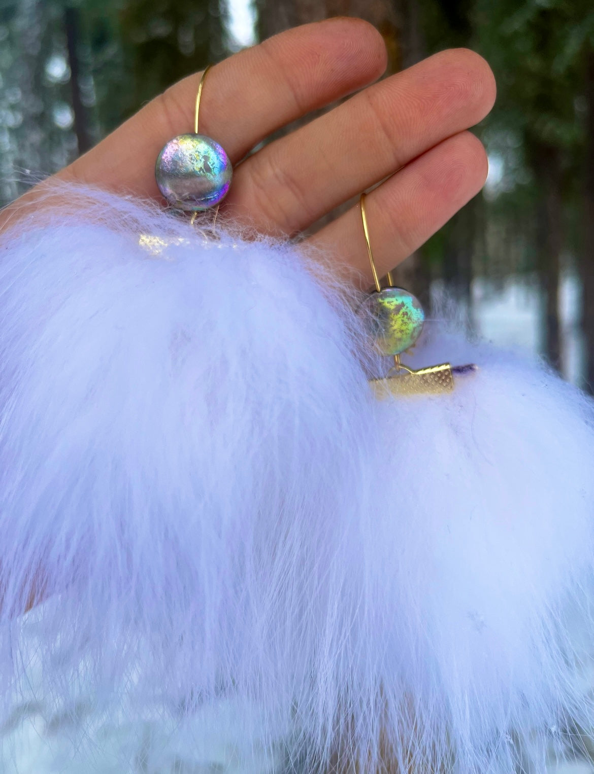 FOX FUR PUFFS [LARGE]