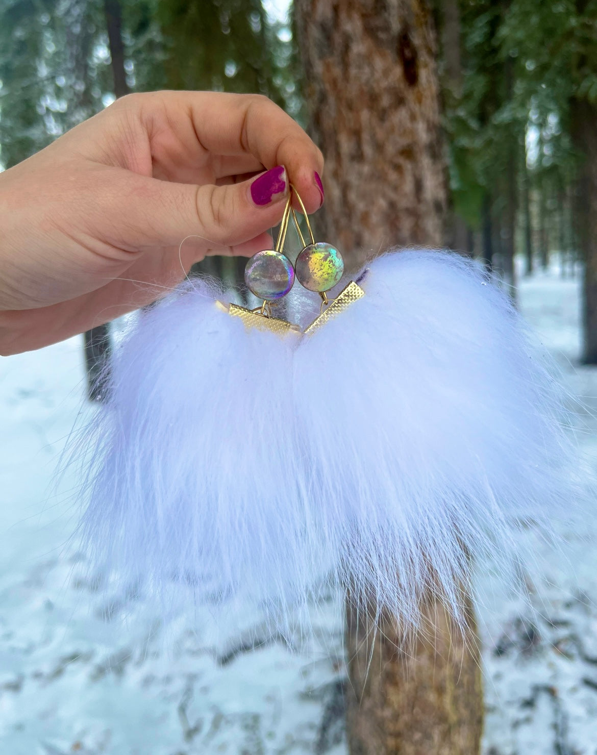 FOX FUR PUFFS [LARGE]