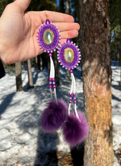 SHELL, DENTALIUM & PURPLE RABBIT FUR STATEMENTS