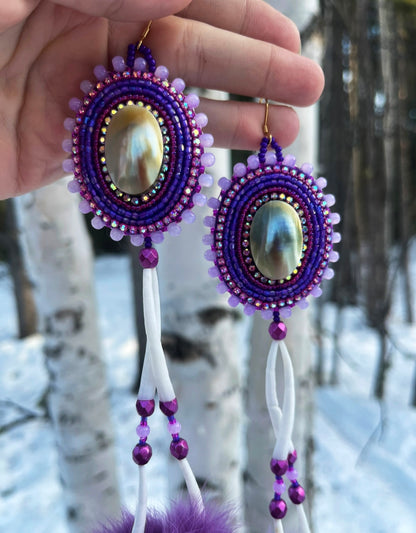 SHELL, DENTALIUM & PURPLE RABBIT FUR STATEMENTS