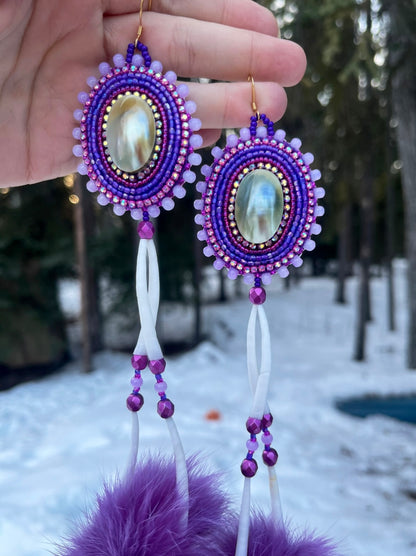 SHELL, DENTALIUM & PURPLE RABBIT FUR STATEMENTS